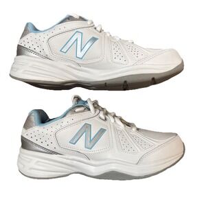 New Balance 409 Running Sneakers Womens 7.5 White Blue Shoes Comfort‎ Insert NWT